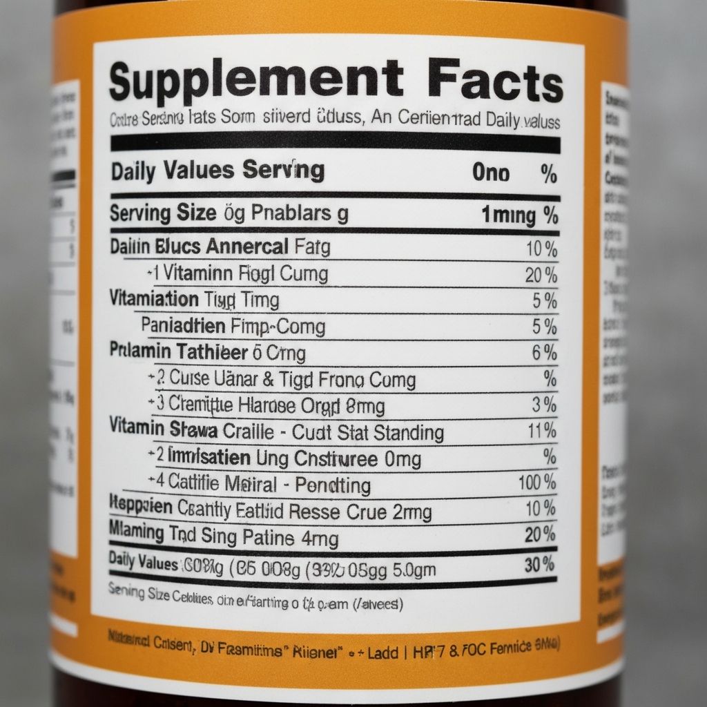 Understanding ingredient labels